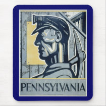 Pennsylvanian Coal Miner Mouse Pads