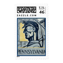 Pennsylvanian Coal Miner postage by tnmpastperfect Pennsylvanian Coal Miner postage