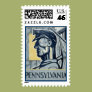 Pennsylvanian Coal Miner Postage Stamp Pennsylvanian Coal Miner Postage Stamp