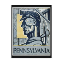 Pennsylvanian Coal Miner postcards by tnmpastperfect Pennsylvanian Coal Miner postcards