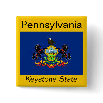 Pennsylvanian Flag Button