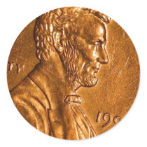 Penny Cents Copper Lincoln stickers by lifesphere Penny Cents Copper Lincoln stickers