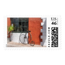 Penny-Farthing in Front of Bike Shop