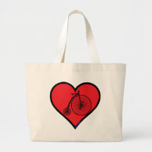 penny farthing tote bags