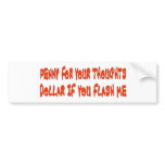 PENNY FOR YOUR THOUGHTS BUMPER STICKER