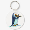 penquin violin player keychains