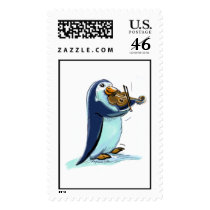 penquin violin player stamps