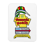 Pensacola Beach Sign Flexible Magnet magnets