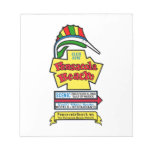 Pensacola Beach Sign Notepad notepads