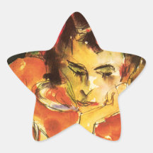 Pensive Sticker