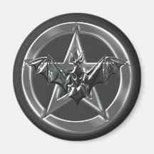 Pentacle Bat Magnets