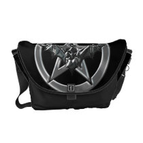 Pentacle Bat Messenger Bag