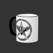 Pentacle Bat mugs