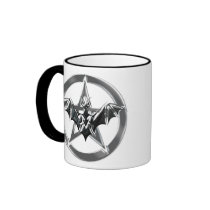 Pentacle Bat Mugs