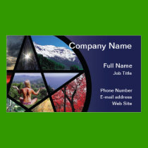 Pentacle Collage Business Card business cards