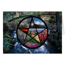 Pentacle Collage card