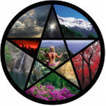 Pentacle collage Pin Photo Sculpture