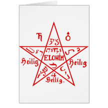 Pentacle from the Sixth Book of Moses Card