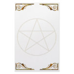 Pentacle Gold Flourish stationery