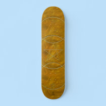 Pentacle Gold skateboard