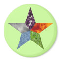 Pentacle - Green magnet