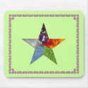 Pentacle - Green mousepad