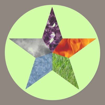 Pentacle - Green Stickers by ElementalByNature