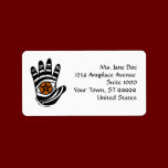 Pentacle Hand Address Label labels