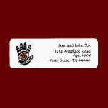 Pentacle Hand Return Address Label labels