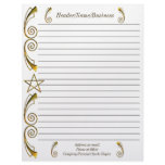 Pentacle in Gold, Clean, Lined Letterhead