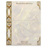 Pentacle in Gold Letterhead Design