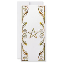 Pentacle in Gold Full Color Rack Card