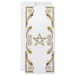 Pentacle in Gold Full Color Rack Card