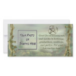 Pentacle in Wood Photo Greeting Card