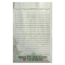 Pentacle, Lined, Protection of the Goddess Stationery