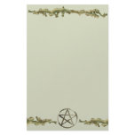 Pentacle on Wood stationery