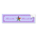 Pentacle - Purple bumpersticker