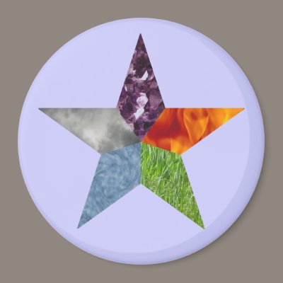 Pentacle - Purple Refrigerator Magnet by ElementalByNature