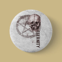Pentacle Skull buttons