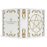 Pentacle,Under the Protection of the Goddess White Binders