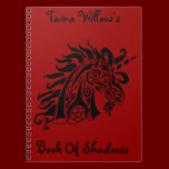 Pentacle Unicorn (black) Notebook notebooks