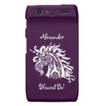 Pentacle Unicorn (white) Motorola RAZR Case Droid RAZR Case