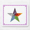Pentacle - White mousepad