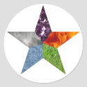 Pentacle - White stickers