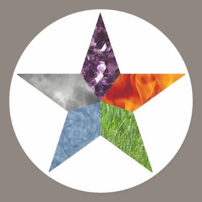 Pentacle - White Sticker by ElementalByNature