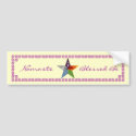 Pentacle - Yellow bumper stickers
