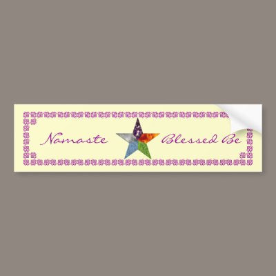 Pentacle - Yellow Bumper Stickers by ElementalByNature