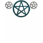 Pentacles: Blue and Silver T Shirt