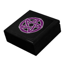 Pentáculo púrpura de la diversión cajas de regalo