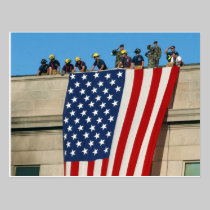 Pentagon 9/11 Flag postcards
